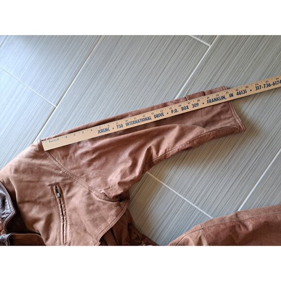 Adventure Bound Men's Leather Duster Long Length Trench Coat Lined Medium... - Picture 14 of 15